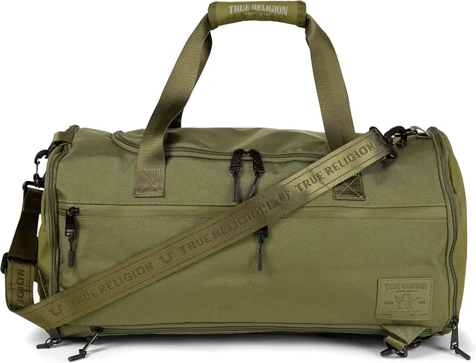 True Religion Duffle Backpack for Travel, Convertible Duffel Gym Bag