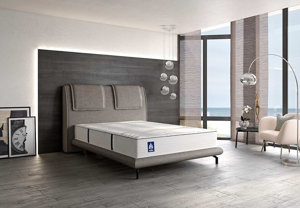 Irisette Rügen 1.000er Tonnentaschenfederkernmatratze 2-teiliger Kern, 24cm hoch, 7-Zonen Wendematratze, Härtegrad 3, 160x200cm, Öko-Tex Zertifiziert, produziert nach deutschem Qualitätsstandard