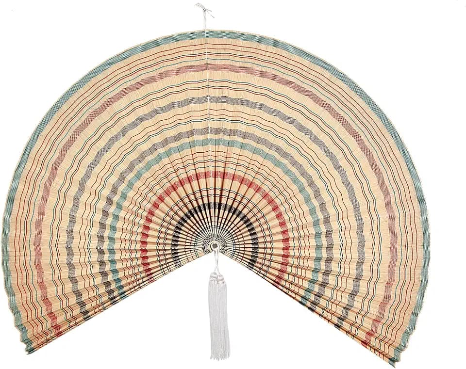 ABANICO PARED BAMBU COLORES
