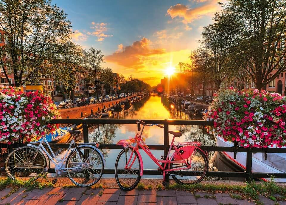Ravensburger Puzzle Fahrräder in Amsterdam - 1000 Teile Puzzle