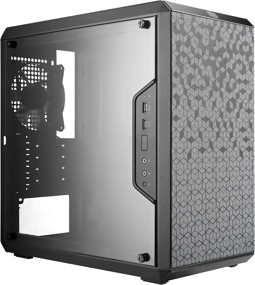 Cooler Master Q300L V1 Micro-ATX PC Case, High Airflow, Transparent Panel