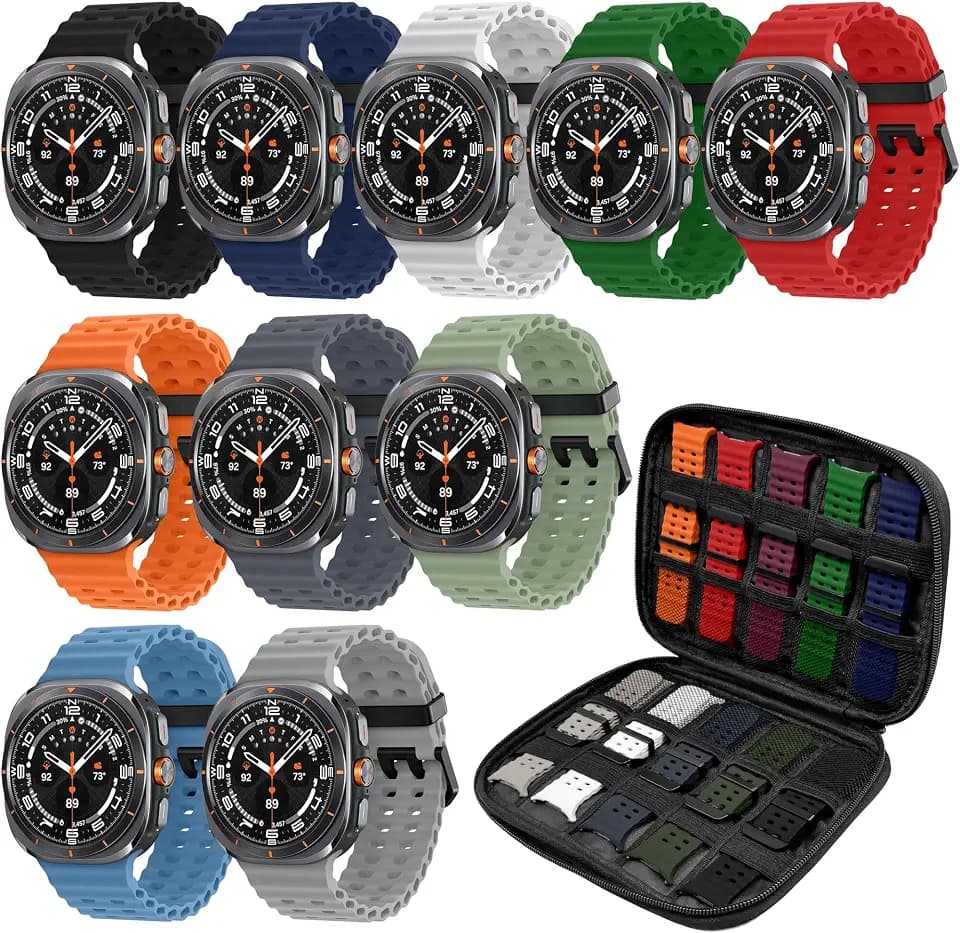 10Pack Band Compatible with Samsung Galaxy Watch Ultra/Ultra 2 Bands