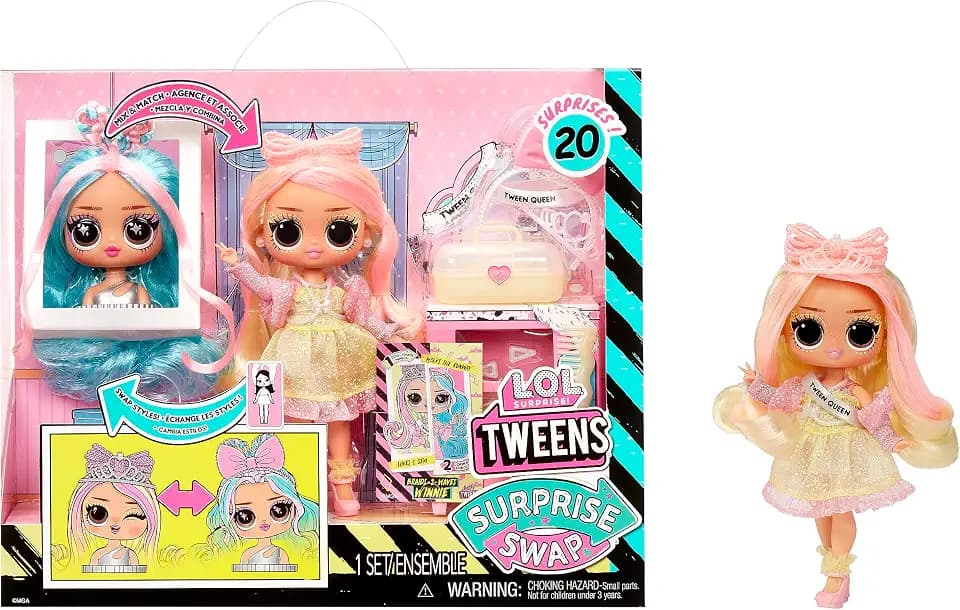 L.O.L. Surprise Tweens Surprise Swap Series - Braids-2-Waves Winnie - Modepuppe mit mehr als 20 Überraschungen inklusive Styling-Kopf und fantastischer Mode und Accessoires - für Kinder ab 4 Jahren