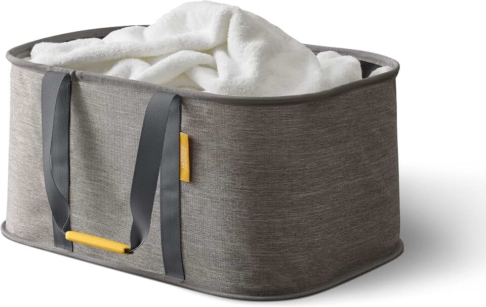 Joseph Joseph Hold-All - Collapsible Folding 35L/9.2 Gallon Washing Laundry Basket Bag, Durable Fabric, Moisture Resistant