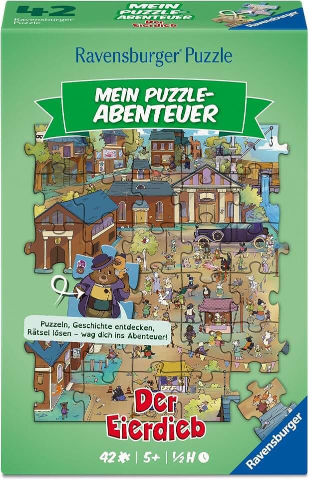 Ravensburger Kinderpuzzle 12004317 – Mein Puzzle-Abenteuer: Der Eierdieb – 42-teiliges Puzzle mit spannender Rätselgeschichte, geeignet für Kinder ab 5 Jahren