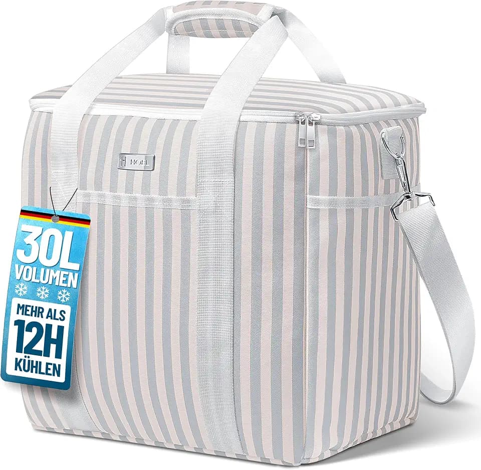 HOEL Kühltasche faltbar 20L & 30L - Isolierte Thermotasche - Lunchtasche