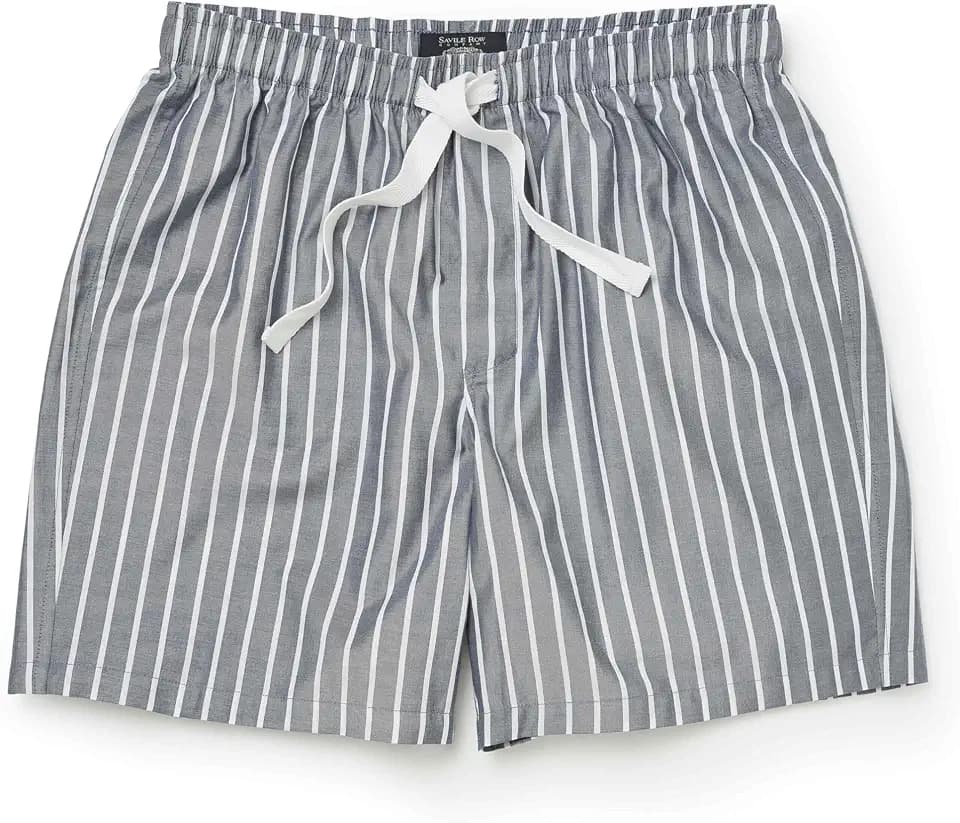 Luxuriöse Herren-Pyjamahose, 100 % Baumwolle, weiche Pyjamahose, Lounge-Shorts