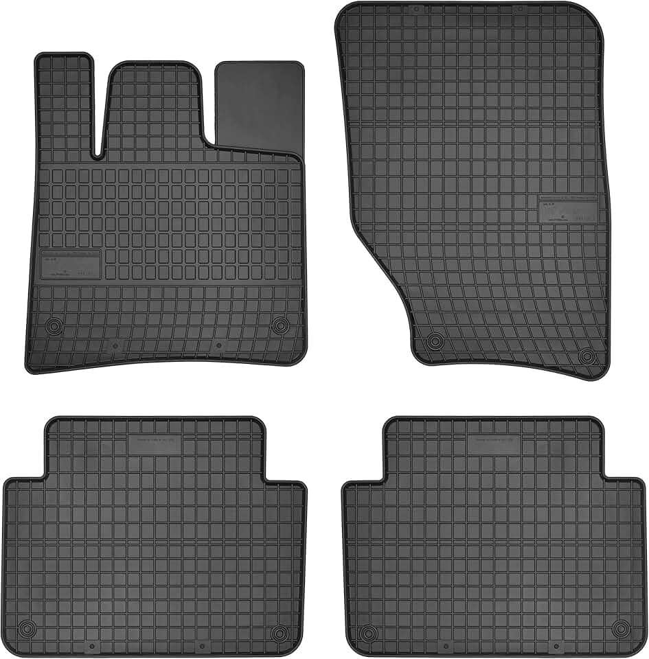 FROGUM 0724 Fußmatten Set Gummimatten Vorne und Hinten Matten schwarz Kompatibel mit AUDI Q7 4LB