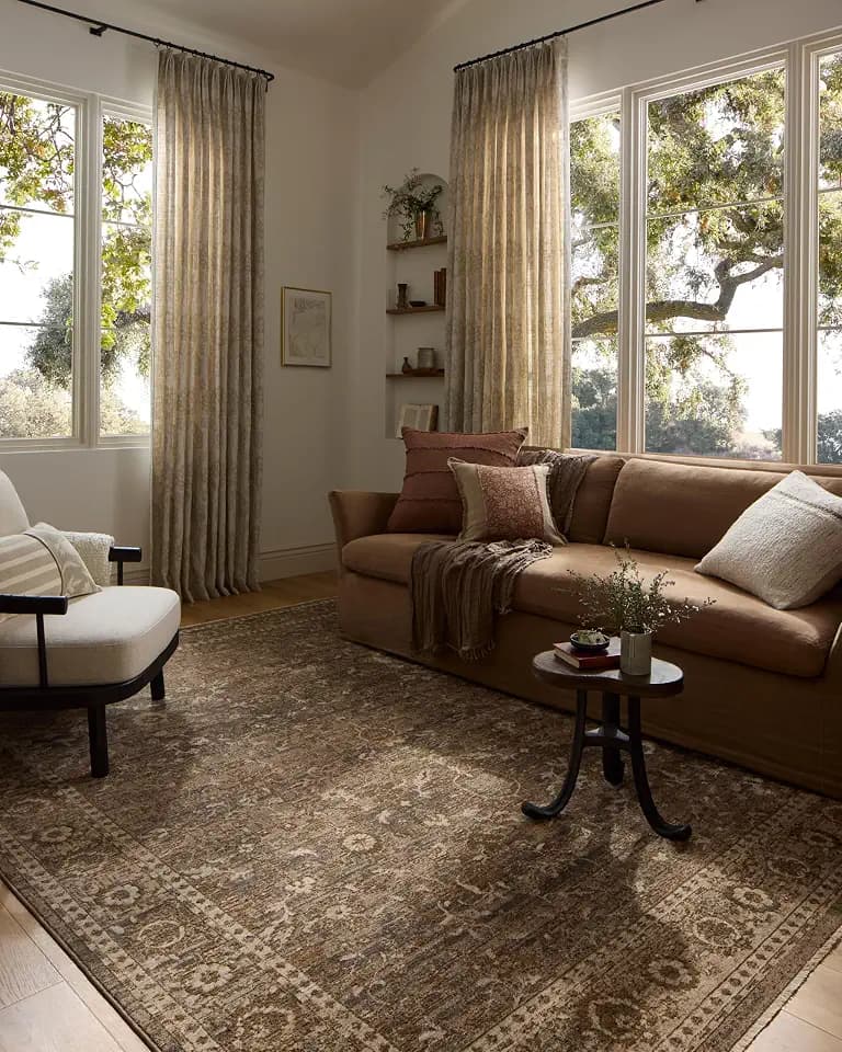 Loloi Haywood Pebble/Charcoal 5'-3" x 7'-7" Area Rug