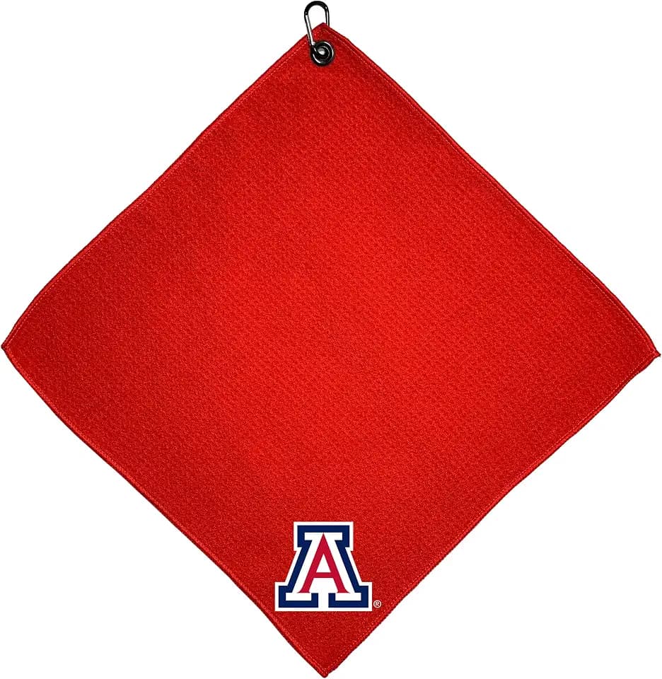 Team Golf NCAA Wisconsin Badgers Microfiber Golf Towel, 15x15 (Multicolor)