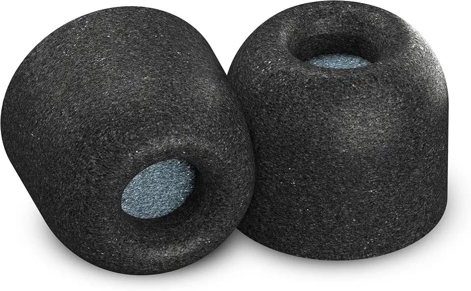 Comply Memory Foam Replacement Ear Tips, Black, Large (3 Pairs)