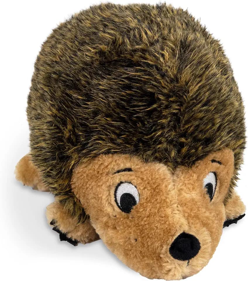 Outward Hound Hedgehogz Plush Dog Toy, Squeaks & Grunts, XL, 12" x 9"