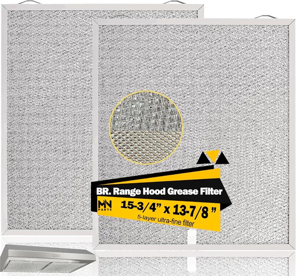 S99010430-002 Filter for Broan Range Hood Replacement, 2 Pack