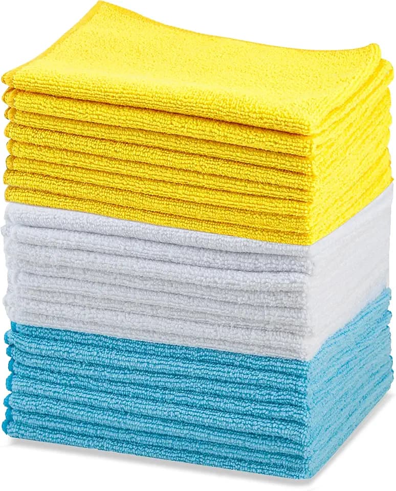 Amazon Basics Mikrofaser Reinigungstuch 24 Stück, 40.5 cm x 30.5 cm