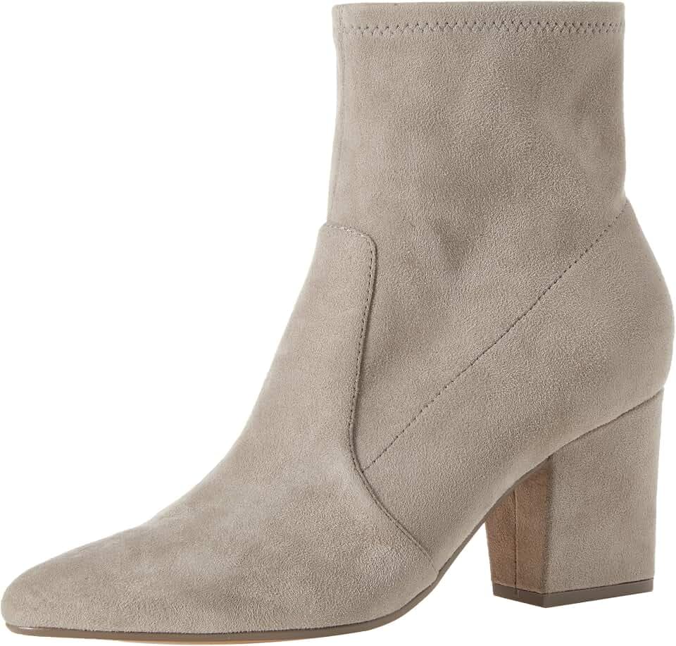 Amazon Essentials Damen Zugeschnittene Stretchstiefelette mit Absatz