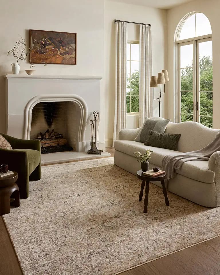 Loloi Clarisse Natural/Granite 9'-6" x 13' Area Rug