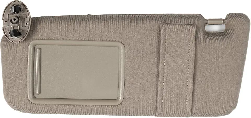 Ezzy Auto Beige Left Driver Side Sun Visor fit for Toyota Camry Without Sunroof 2007 2008 2009 2010 2011