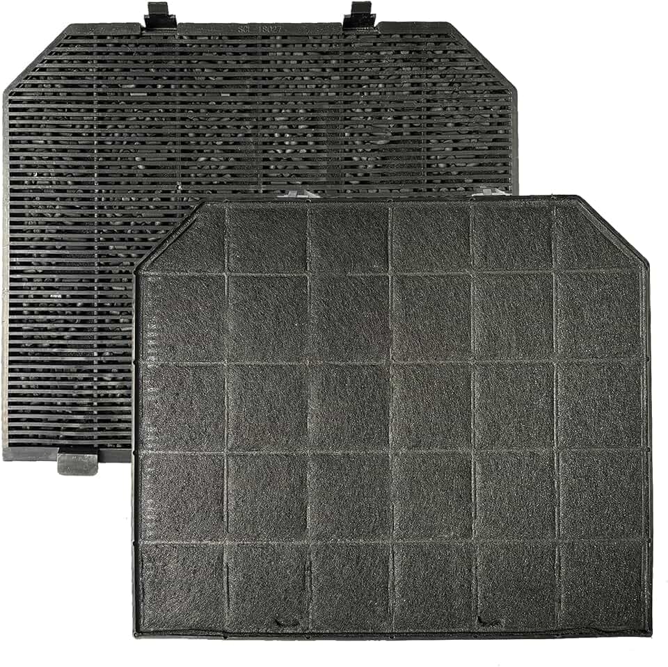 2er-Set CBCF004 Aktivkohlefilter, kompatibel mit CIARRA Dunstabzugshaubenmodellen: CBCS6506B, CBCB6506B, CBCB6506C, CBCB9506B, CBCS9506B, CBCS6506C, CBCS6125, ASS6506C, CBCB9102P