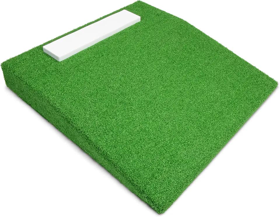 GoSports Portable Pitching Mound for Baseball Pitchers - 30 x 30 x 4 Inch