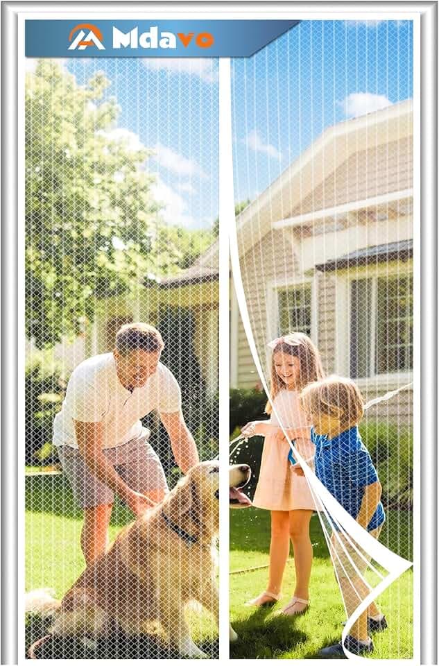 Magnetic Screen Door, Door Screen Magnetic Closure-Keeps Bugs Out Let Breeze in, Heavy Duty Mesh - Pet and Kid Friendly, Works with Front Doors, Sliding Doors Fit Door Size 36 x 78 in
