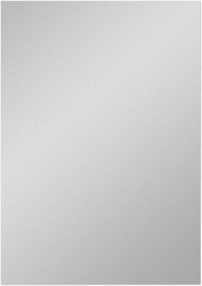 Blake Paper Karton, A3, 297 x 420 mm, silberfarben, metallisch, 250 g/m², 50 Stück