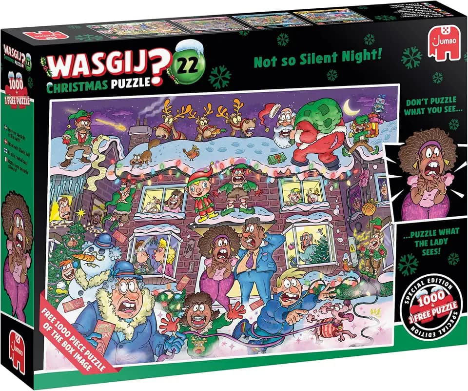Wasgij Christmas 22 Not So Silent Night! 2X1000 Teile Puzzle Für Erwachsene