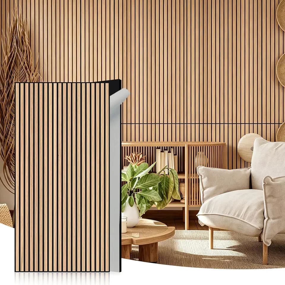WoveN SounD Acoustic Wall Panels, Natural Oak, 10 Pack, 47.2x23.6 in