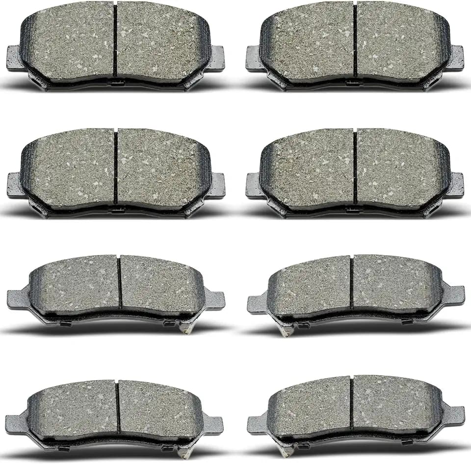 Front Rear Ceramic Brake Pads 8 Pieces Set fit for 2013-2016 Dodge Dart
