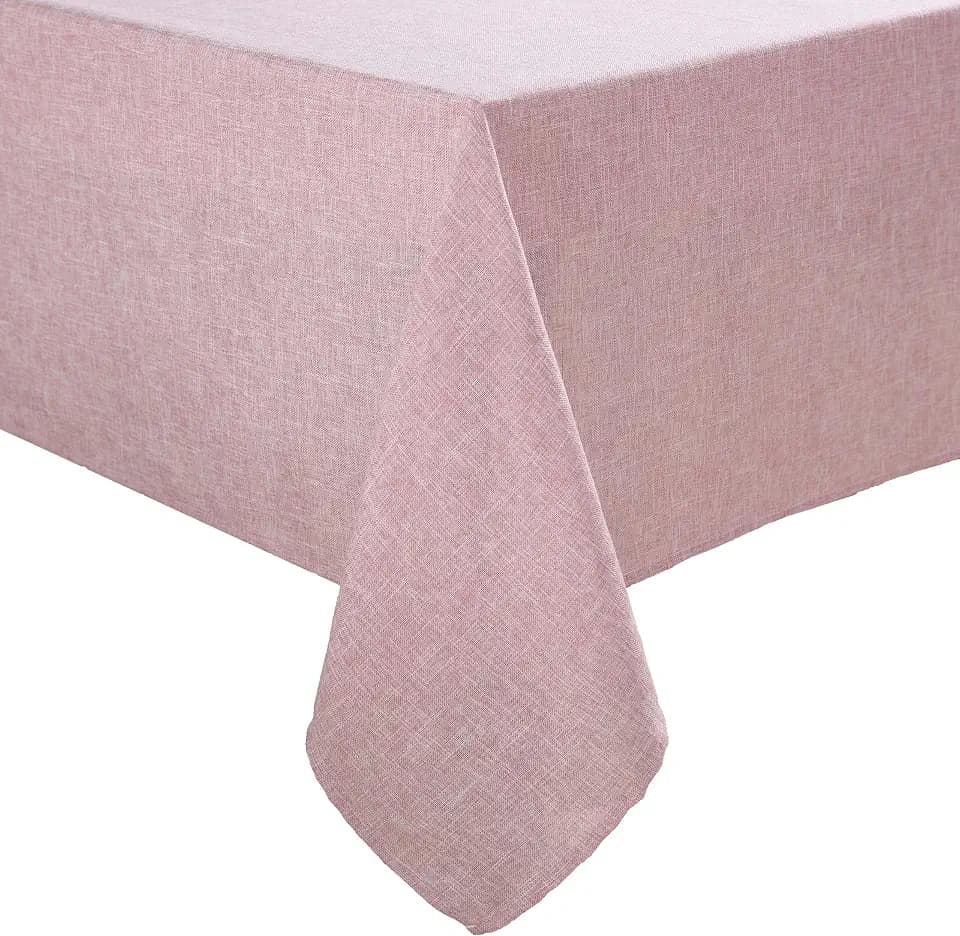 Laura Ashley Harper Tablecloth, 60" x 84", Blush