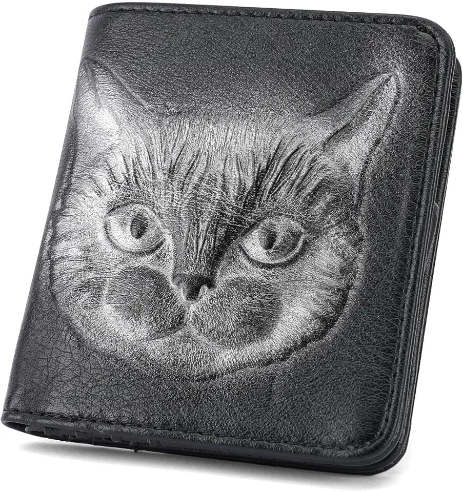 Small Wallet Women Slim RFID Leather Bifold Wallet Embossed Design