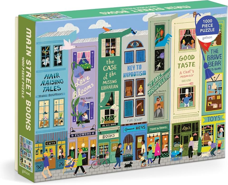 Galison - Main Street Books 1000 Piece Jigsaw Puzzle for Adults