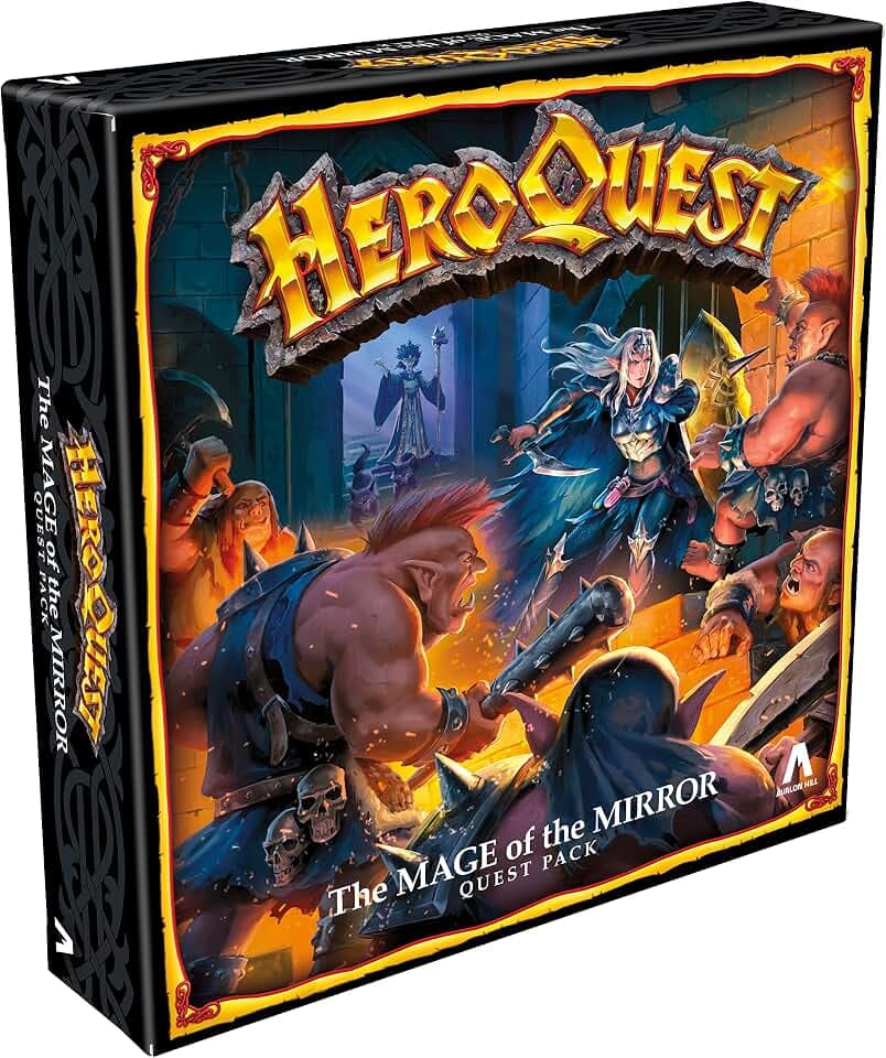 Avalon Hill Heroquest The Mage of Mirror Quest Pack, Rollenspiel, benötigt System zum Spielen, für Kinder ab 14 Jahren, F7539, Mehrfarbig