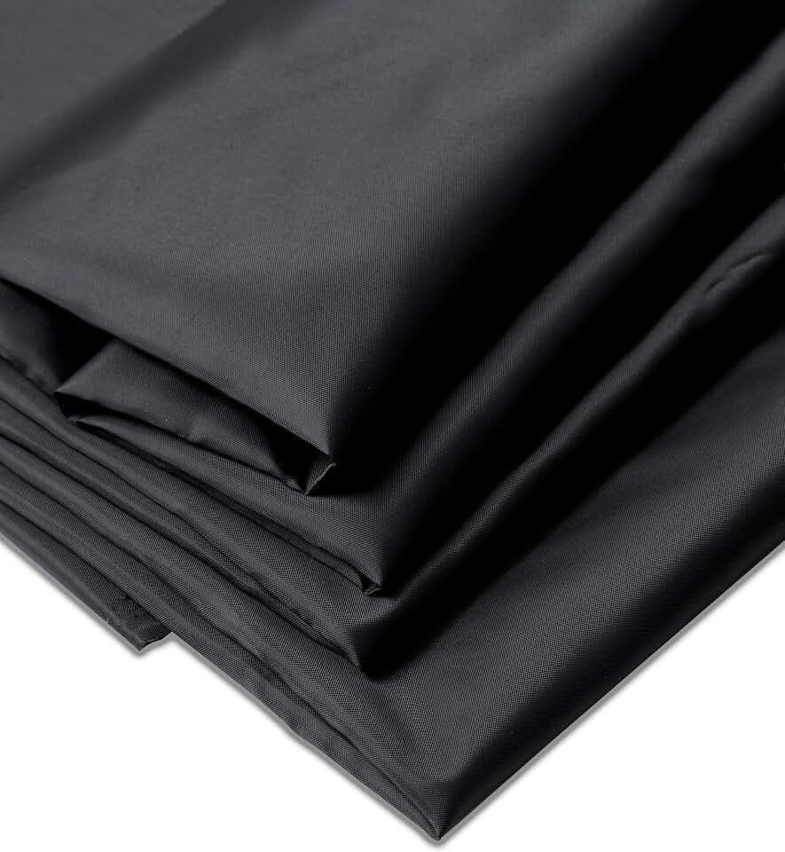 IPEA Futterstoff Stoff Schwarz - 200 cm x 150 cm - MADE IN ITALY - Meterware zum Nähen, Kleidung, Futter, Jacken, Hosen, Röcke, Möbel, Kissen - Polyester Stoff zum Futter