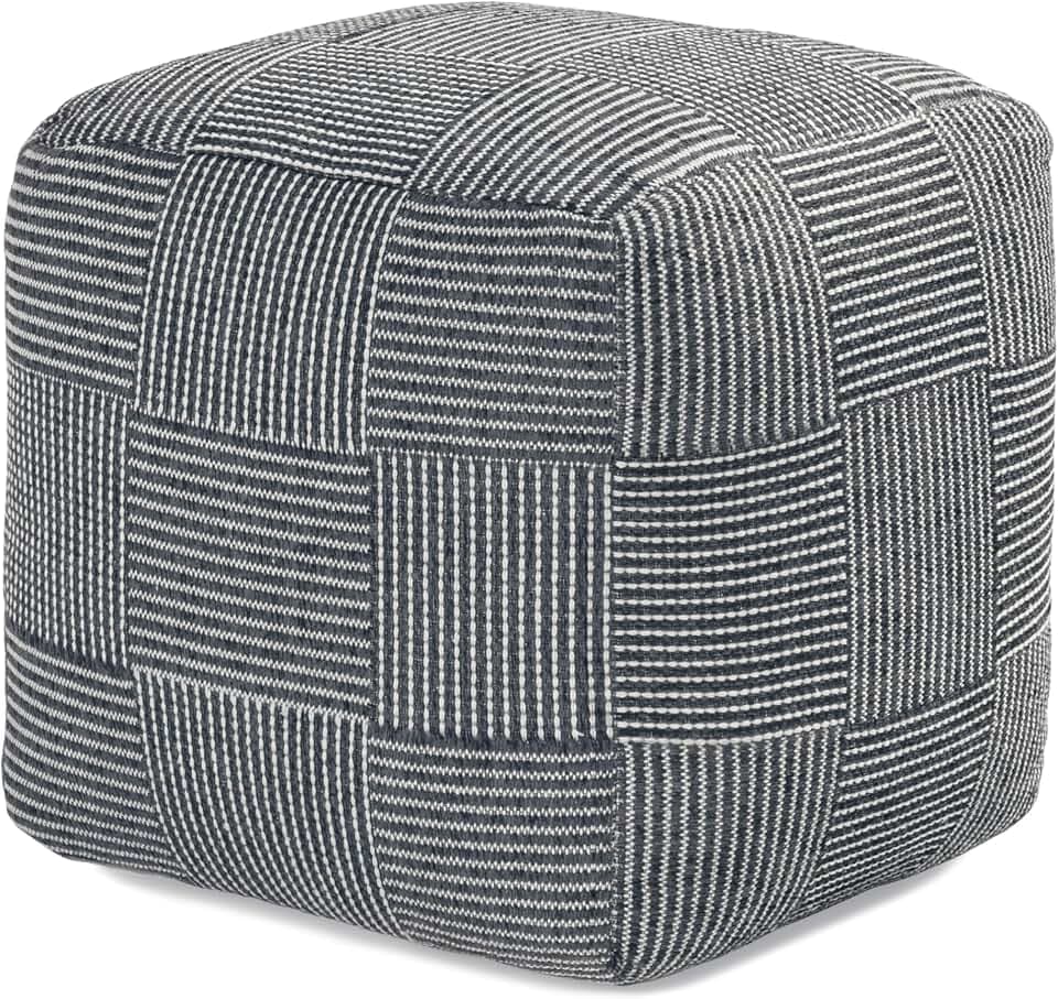 Anji Mountain 20" H x 20" W Handmade Pouf Ottoman for Living Room & Couch