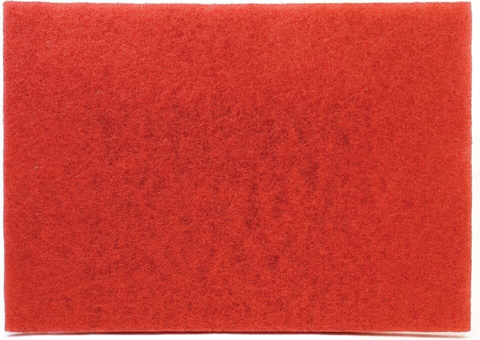 3M Red Buffer Pad 5100, 12 in x 18 in, 20/Case