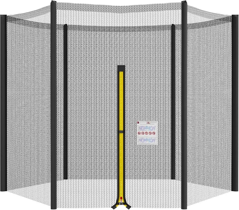 NONMON Trampolin Ersatznetz Sicherheitsnetz für Trampolin Ø 244 305 366 397 427 cm, Gartentrampolin Trampolinersatznetz Netz außenliegend UV-beständig