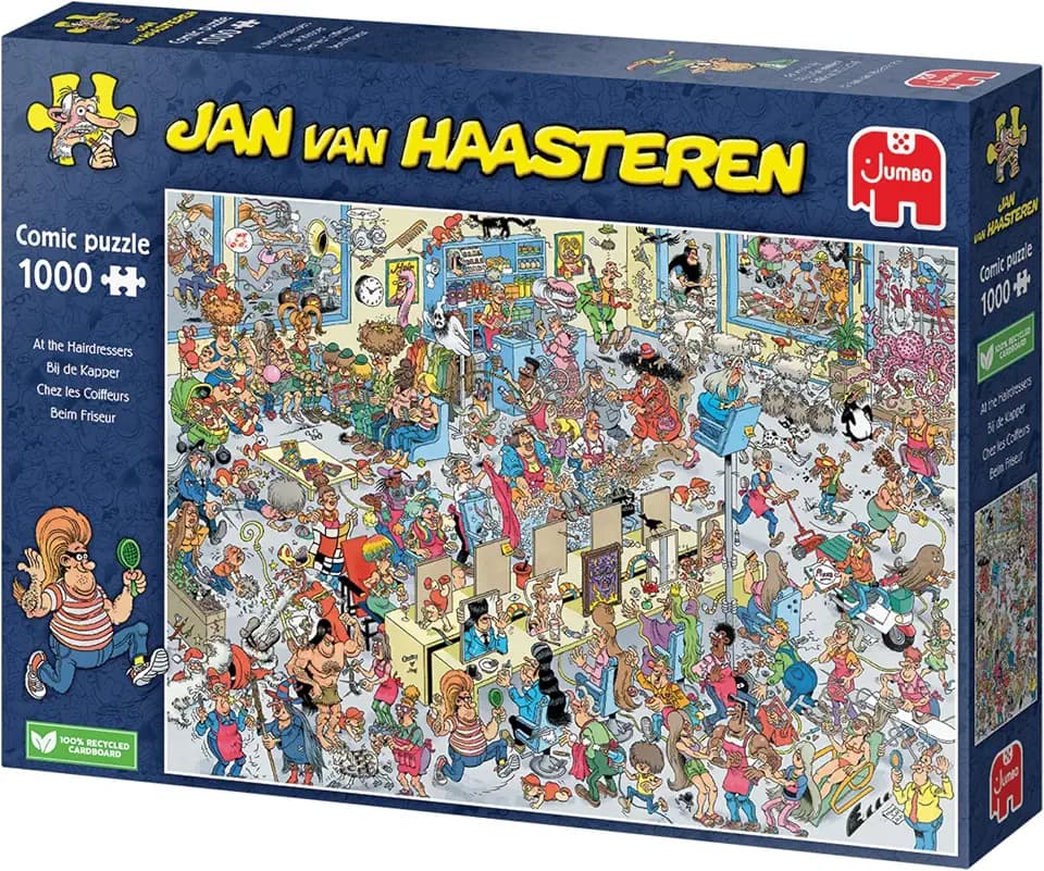 Jan Van Haasteren, Friseur, Puzzle 1000 Teile Erwachsene, 68x49cm