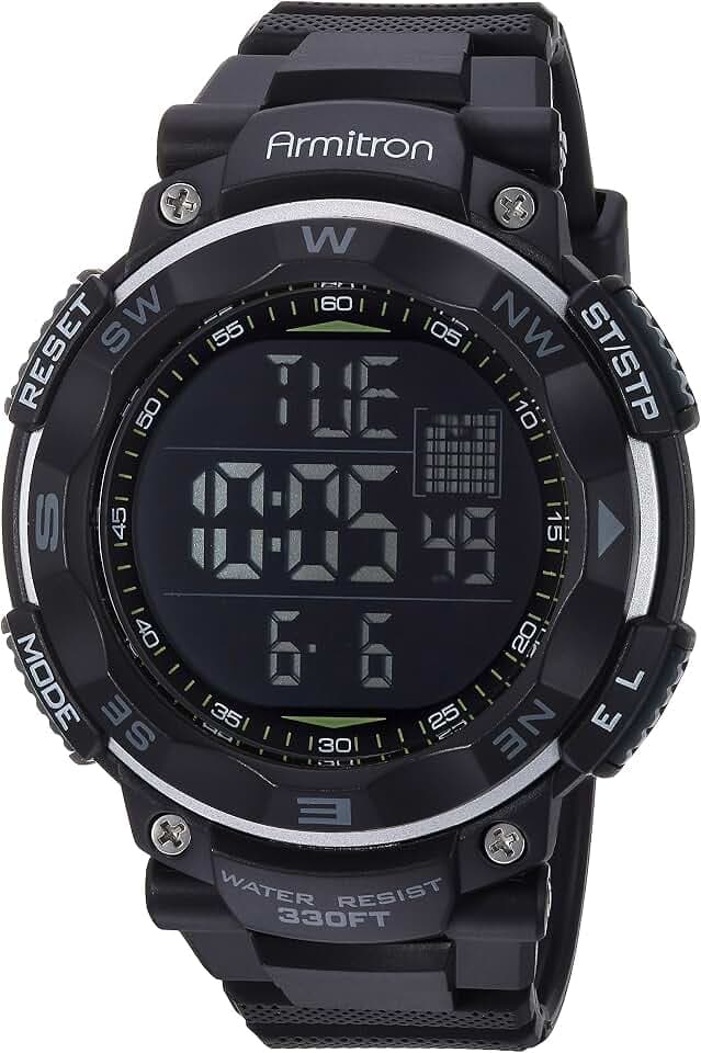 Armitron Sport Herren 40/8254 Digital Chronograph Harz Armband Uhr
