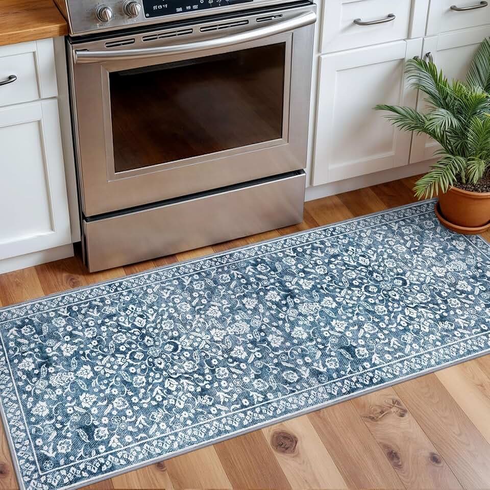 Vintage 2x5 Rug Washable Hallway Runner Non Slip Kitchen Runner