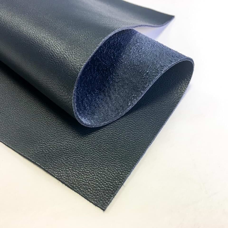 Real Dark Blue Lambskin Material: Genuine Leather Sheets for Crafting, Sewing, Jewelry Making and Personalized Leather Projects (Dark Blue, 12x18In/ 30x45cm)
