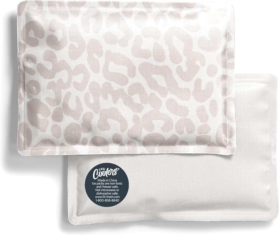 Fit & Fresh Cool Coolers Soft Ice Packs for Lunch Bags & Coolers, 2pk