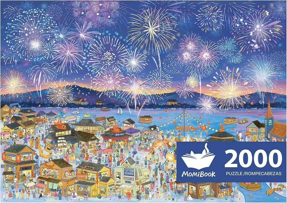 MOMIBOOK 2000 Piece Puzzle for Adults Jigsaw Puzzles, Painting Image, Hard