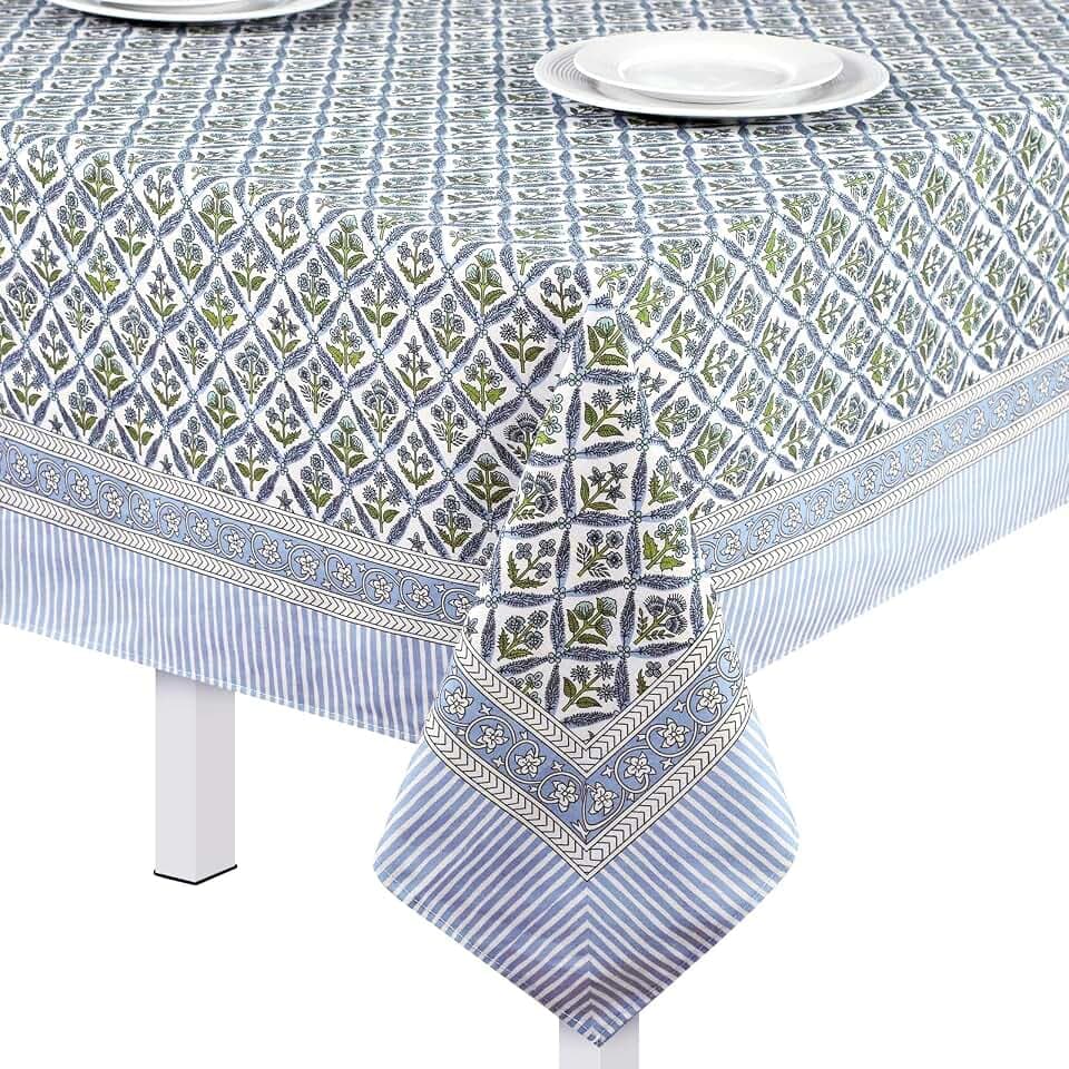 Newtay Cotton Tablecloth 60'' X 90'' Light Steel Blue