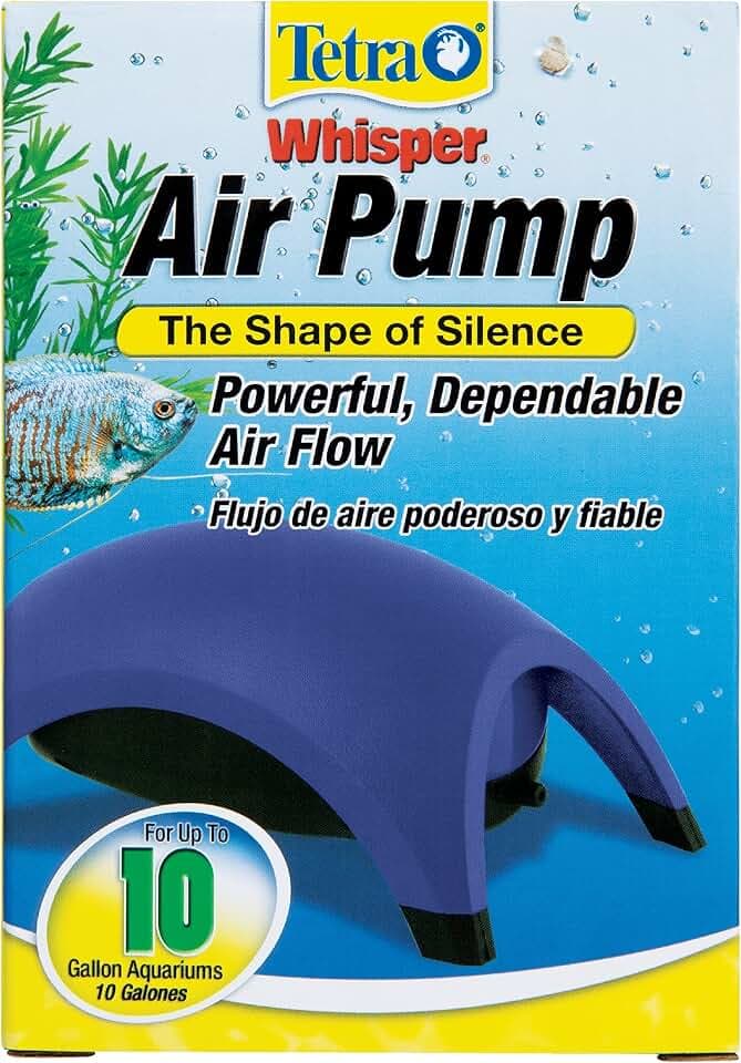 Tetra Whisper Air Pump for Up to 10 Gallon Aquariums, Non-UL