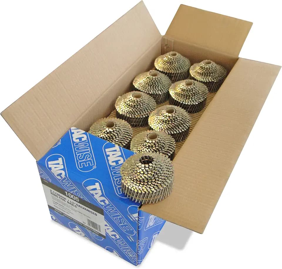 Tacwise 1005 Typ 2,1/38 mm Verzinkte Kugelförmige Coilnägel, 14.400 Stück