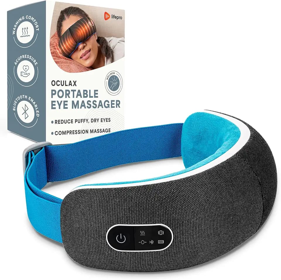 Lifepro Oculax Portable Eye Massager with Heat and Vibration