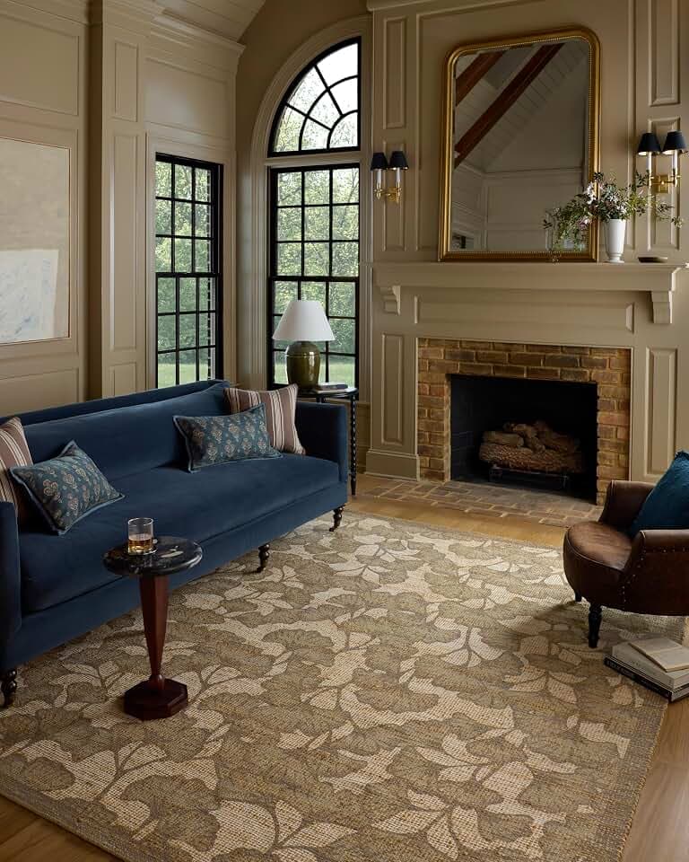 Loloi Chris Loves Julia Rue Olive/Sage 2'-3" x 3'-9" Accent Rug