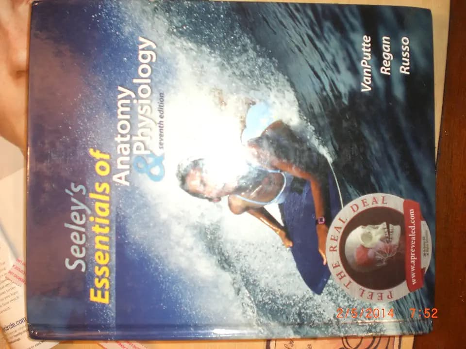 Seeley's Essentials of Anatomy & Physiology, 7th Edition