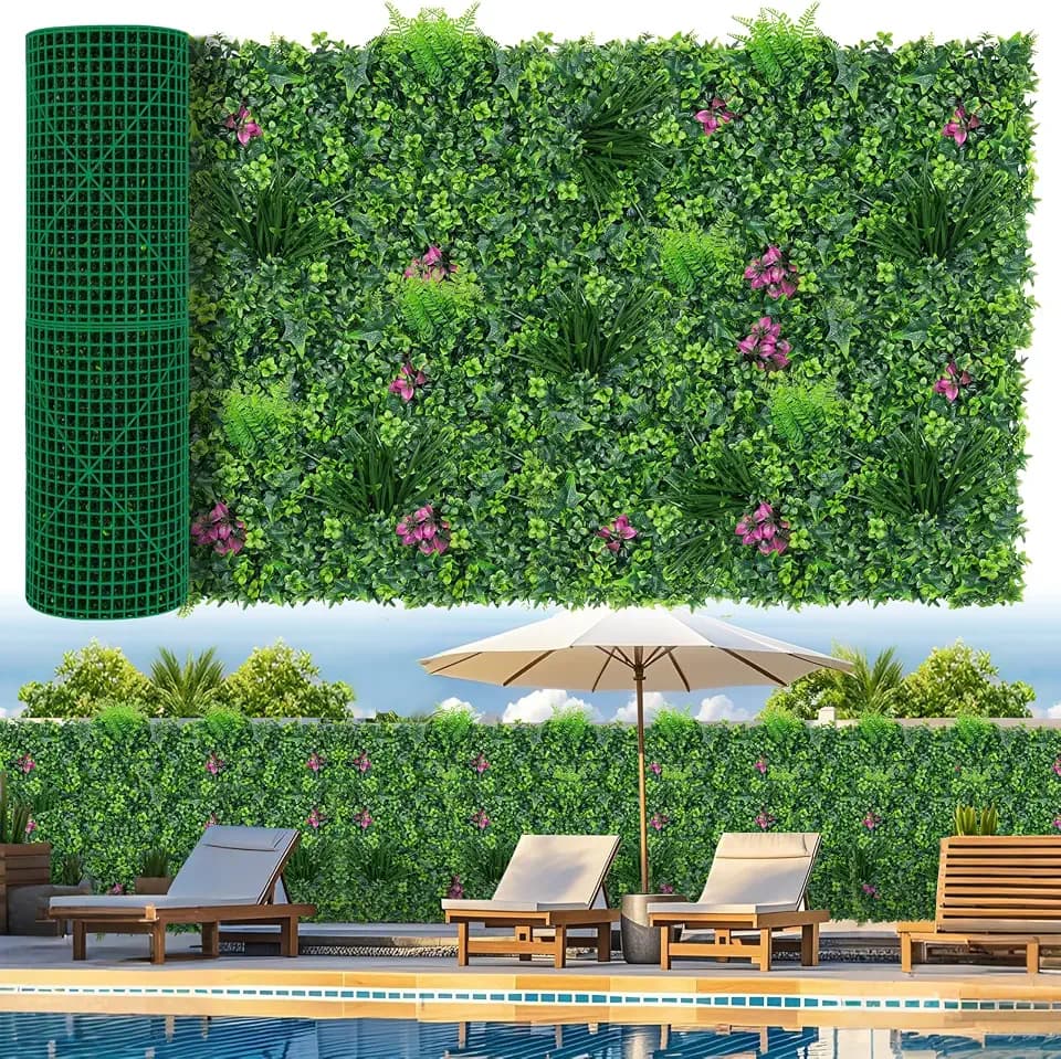 Grooy 40"x120"(33.33 SQFT) Artificial Boxwood Roll Panels for Outdoor