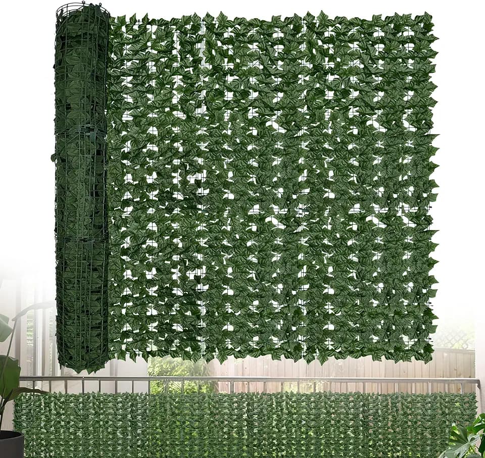 Artificial Ivy Plants Privacy Fence Screen: 60" x 200" (83.3 Sqft)